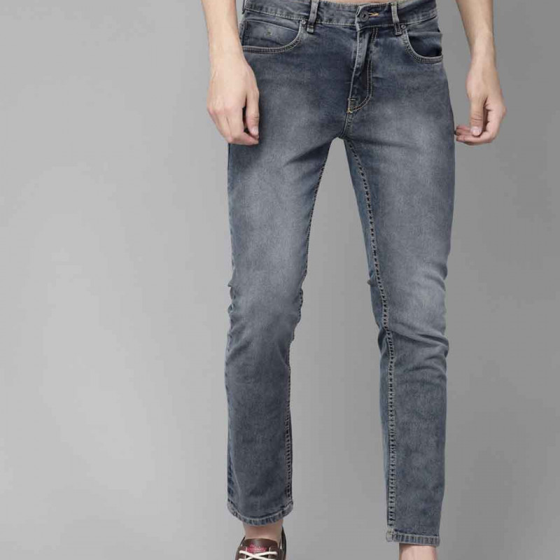 Men Blue Skinny Fit Low-Rise Clean Look Jeans